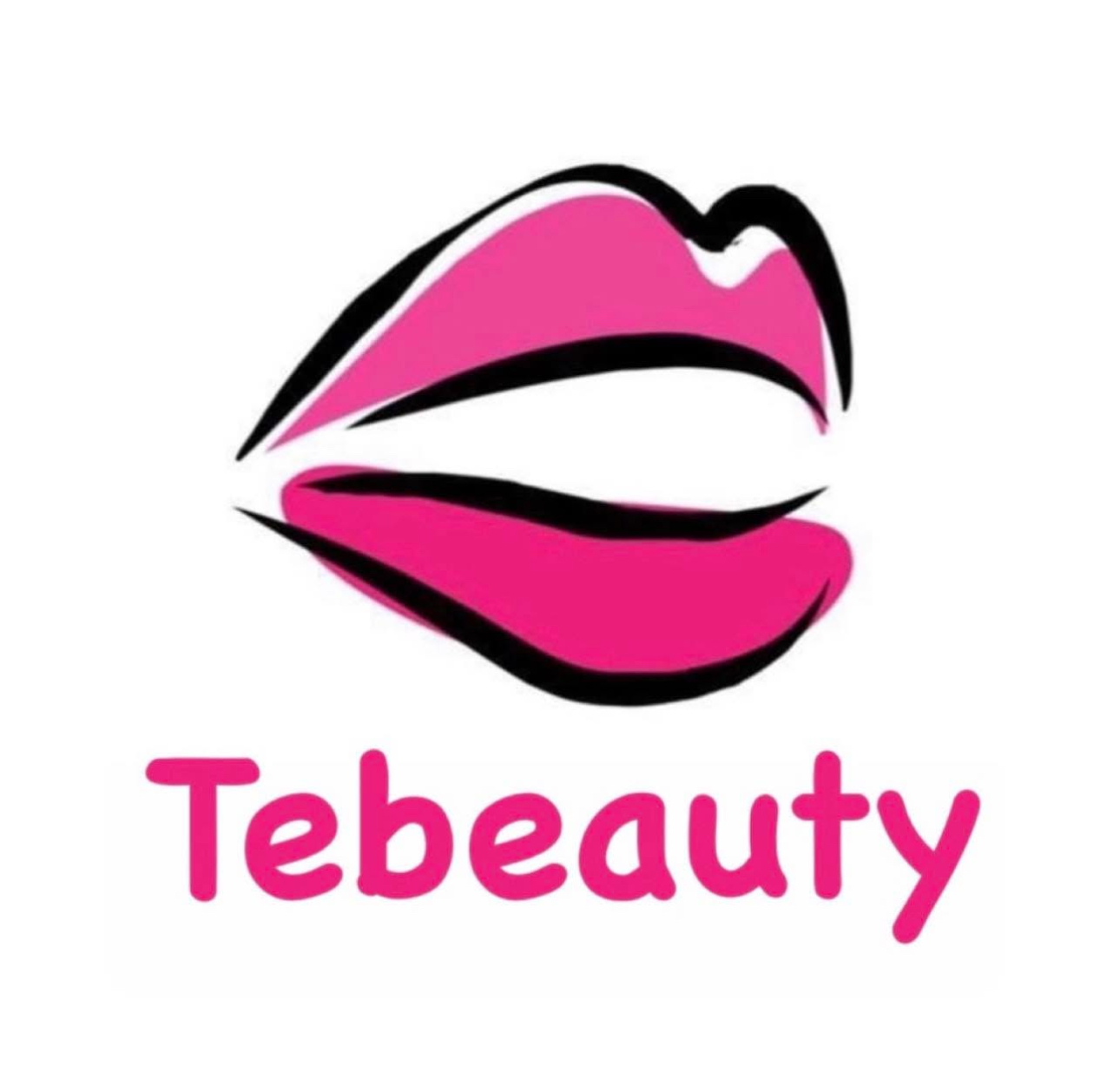 tebeauty perfume among pink roses on white marble