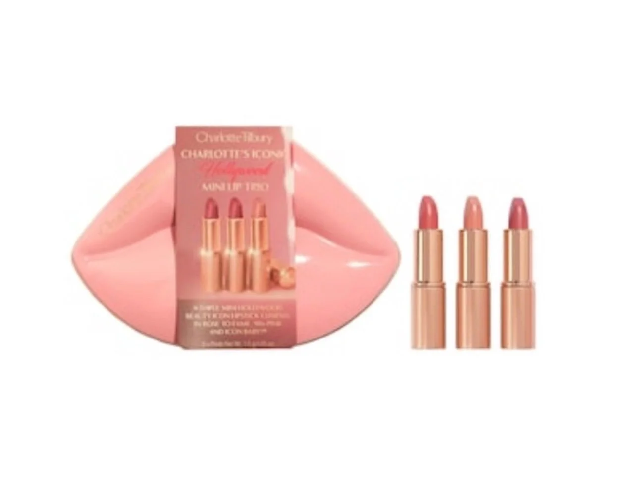 Charlotte Tilbury Mini Iconic Hollywood Lipstick Trio Gift Set Charlotte Tilbury Mini Iconic Hollywood Lipstick Trio Gift Set