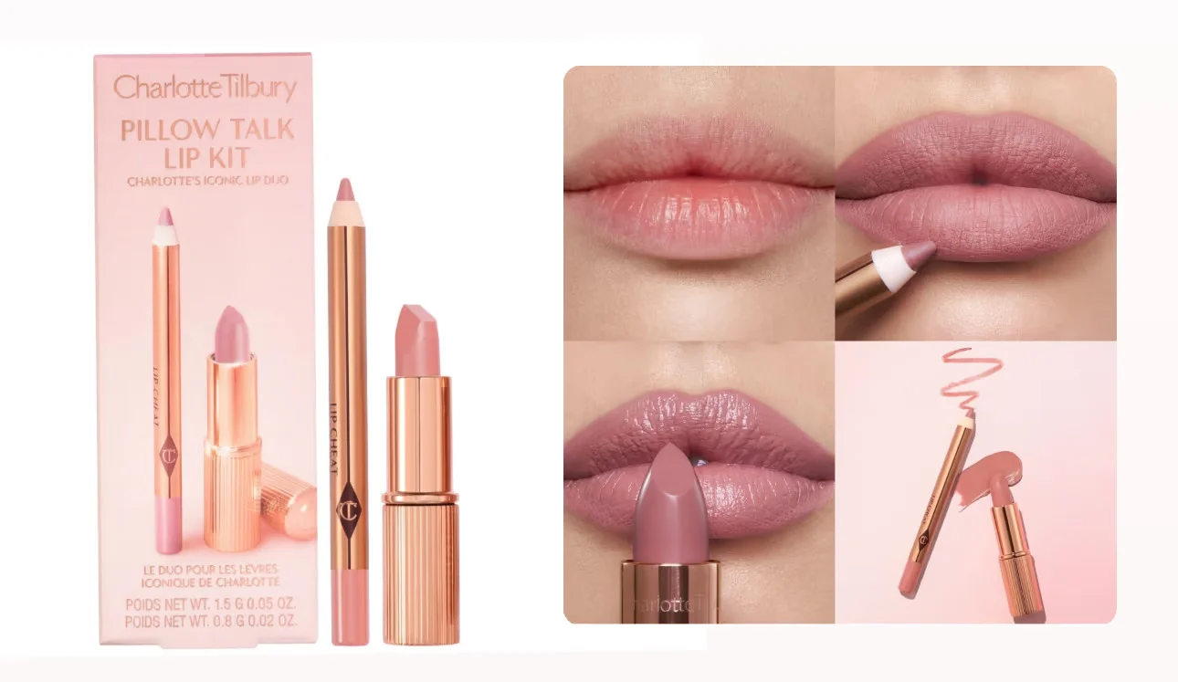 CHARLOTTE TILBURY - Pillow Talk Fair Lipstick & Liner Set (travel sizes with box) CHARLOTTE TILBURY - Pillow Talk Fair Lipstick & Liner Set (travel sizes with box)