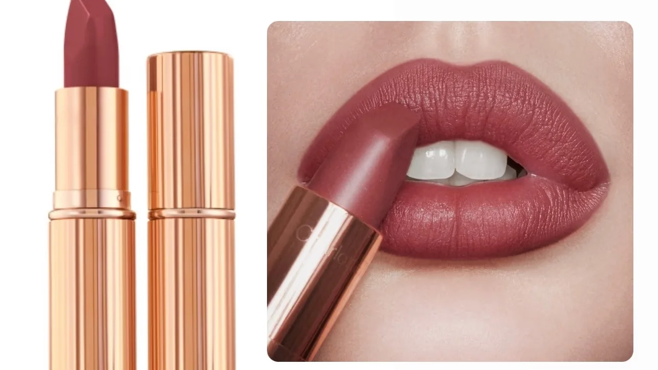 Charlotte Tilbury Matte Revolution Lipstick in Pillow Talk Medium (warm berry) mini size 1 g- with box